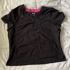 Black ScrubStar top
